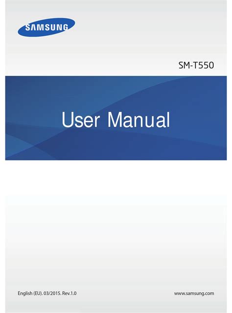 Samsung Sm T550 Manual