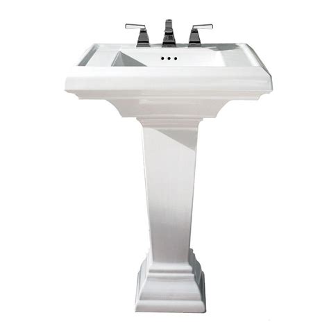 American Standard Town Square Pedestal Combo Bathroom Sink In White