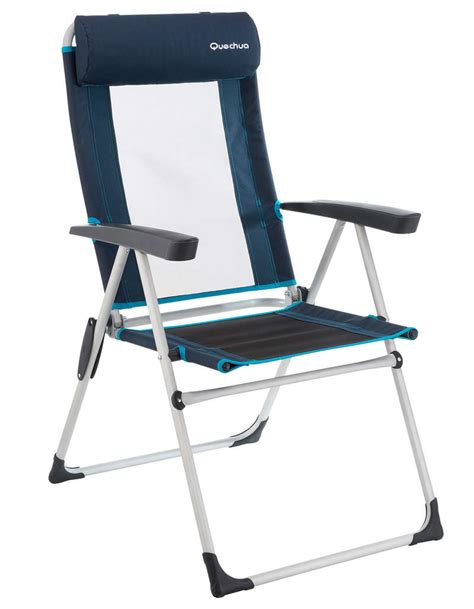 QUECHUA RECLINING FOLDING CAMPING CHAIR - BLUE | Decathlon