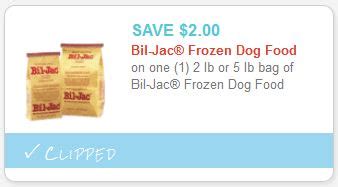 All of their meats and grains are sourced in the u.s. $2 Bil Jac Frozen Dog Food Coupon - Pet Coupon Savings