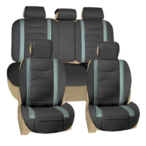 car seat covers neoblend leatherette seat cushions full set universal fit ebay