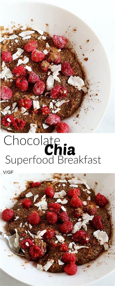 We've got lots of healthy superfood recipes for salmon, broccoli and more… Chocolate Chia Superfood Breakfast | Recipe (With images ...