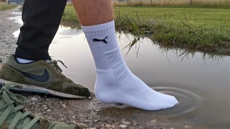 white sweaty puma socks in mud😍 ️🔥 youtube