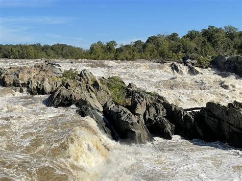 Great Falls Park On The Potomac River In Mclean Virginia Stock Photo