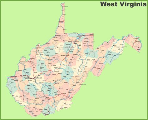 Free Printable Blank Map Of West Virginia With Cities World Map With