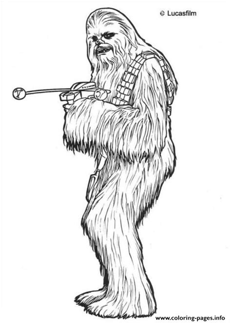 Star Wars Chewbacca Coloring Page Printable