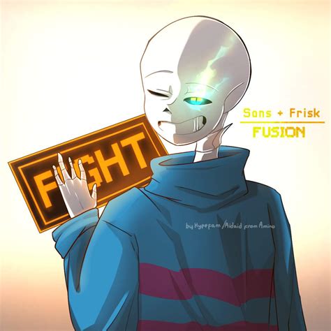 Sans And Frisk Fusion Undertale Amino
