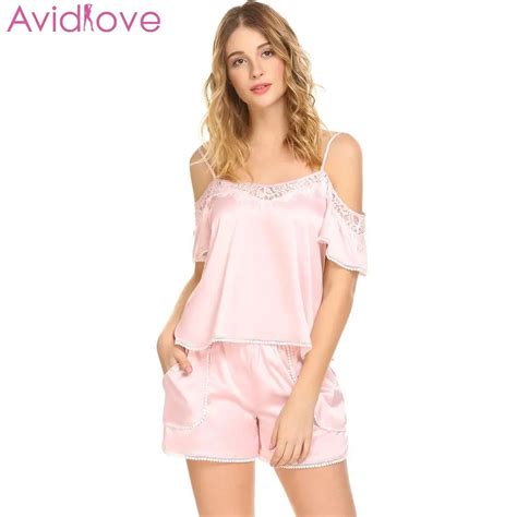 Buy Avidlove Women Sexy Satin Sleepwear Summer Pajama