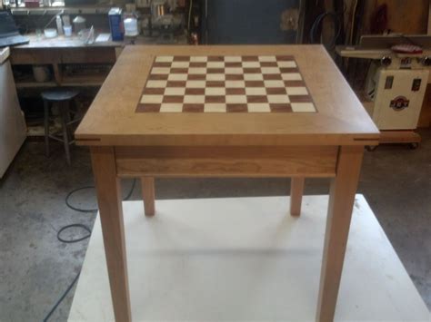 The best way to begin your hobby or. Hand Crafted Cherry Chess Table by Puddle Town Woodworking ...