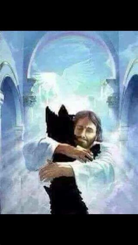 Jesus Receiving Someones Precious Scottie Pet Remembrance Pets Dog
