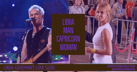 She is often the first one to put together a financial package that will work for the two of you in a marriage or living together situation. Libra Man and Capricorn Woman Love Compatibility - Linda ...