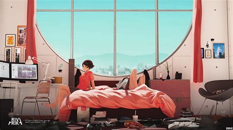 Hd Wallpaper Anime Girls Chill Out Original Characters Bedroom