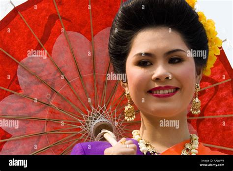 a participant in the miss songkran contest held in chiang mai thailand as part of the songkran