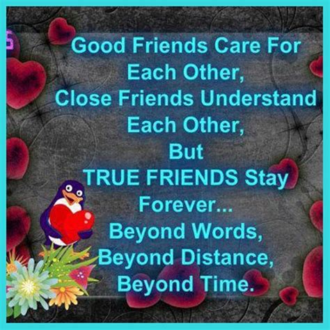 Good Friends Care For Each Other Close Friends Understand