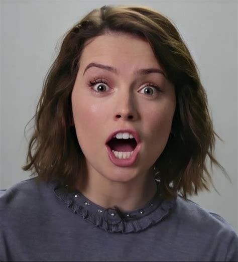 Daisy Ridley Shocked At The Cock Thats Gonna Cum All Over Her R