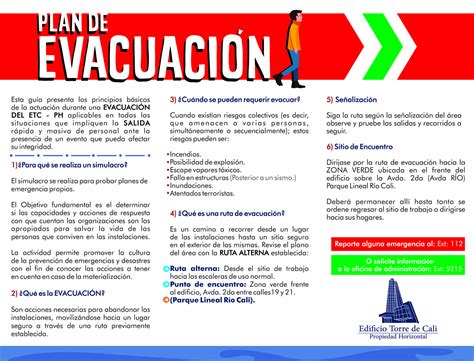 Plan De Evacuación Edificio Torre De Cali Propiedad Horizontal