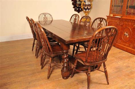 A country style favorite, windsors are identified by their features. Kitchen Dining Set Refectory Table Windsor Chairs