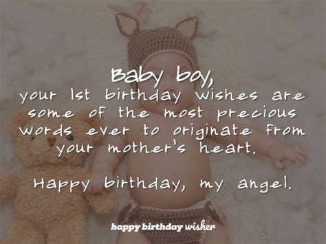 Happy 1st Birthday Quotes And Wishes For Baby Boy Happy Birthday Wisher
