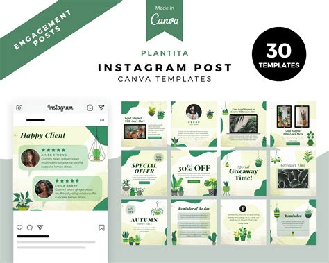 Editable Instagram Branding Kit Instagram Post Templates For Canva
