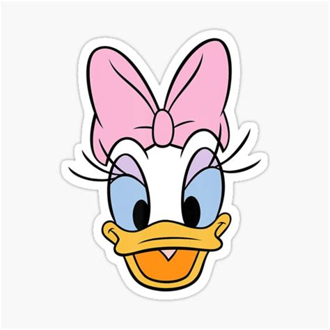 Daisy Duck Big Face Sticker For Sale By DonaldUS Redbubble