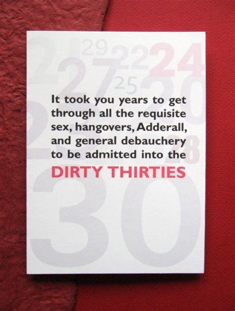 Funny Dirty Thirty Birthday Quotes Shortquotescc