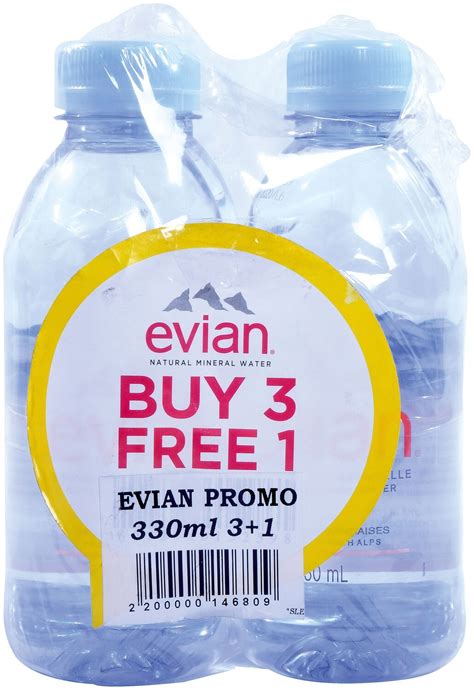 Evian Natural Mineral Water 330ml Buy 3 Get 1 Free