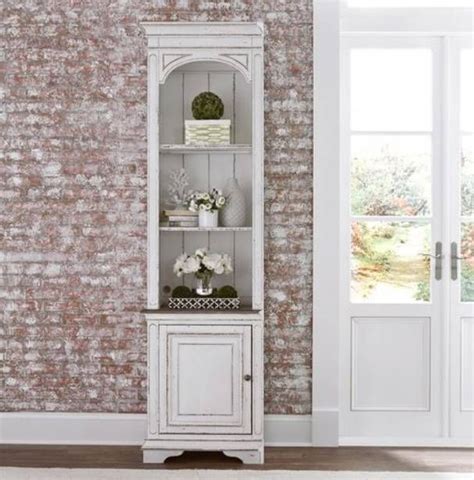 Liberty Magnolia Manor Antique White Left Pier Dennos Furniture