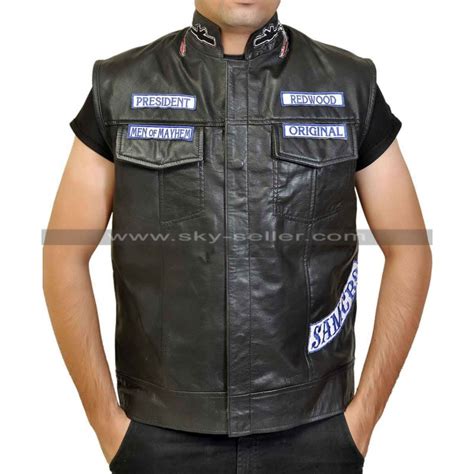 Sons Of Anarchy Jax Teller Motorcycle Vest With Patches S7