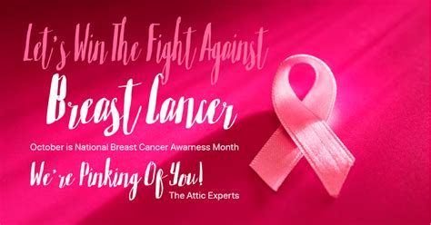 National Breast Cancer Awareness Month Attic Insulation And Ventilation