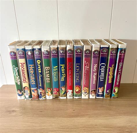 Vintage Walt Disney Masterpiece Collection Vhs Tapes Movies Sold Individually Retro Cartoon