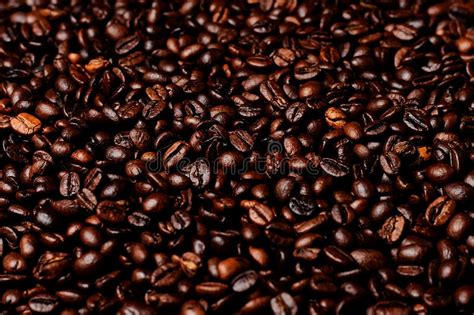 Roasted Coffee Grains Stock Photo Image Of Close Brown 71401090