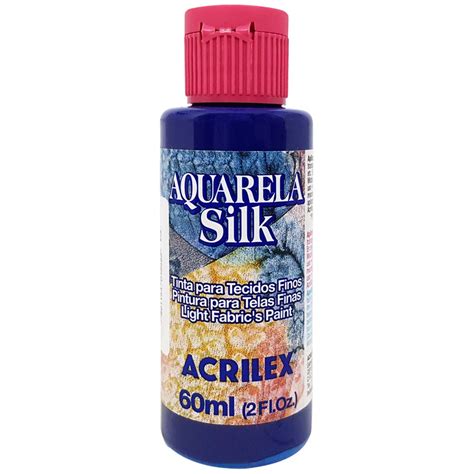 Tinta Para Tecido Aquarela Silk 60ml 502 Azul Cobalto Acrilex