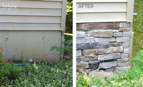 Steps to building a retaining wall with concrete blocks. How to Add Stone Veneer to a Concrete Foundation Wall DIY ...