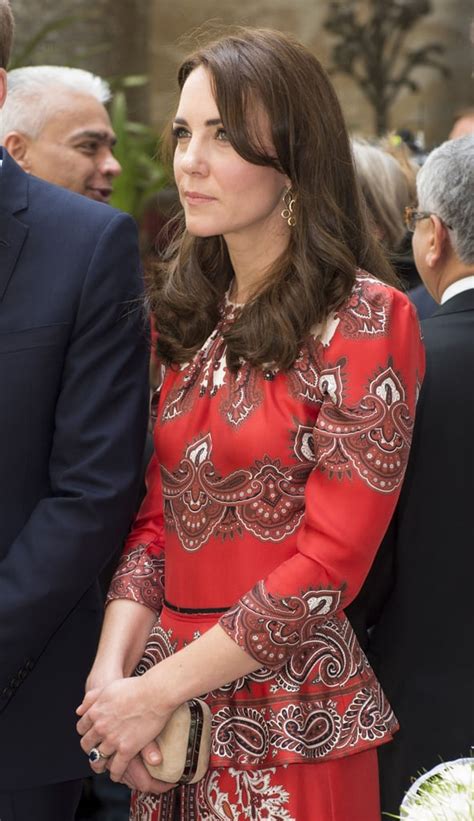Kate Middleton Wears Alexander Mcqueen Dress In Mumbai Popsugar
