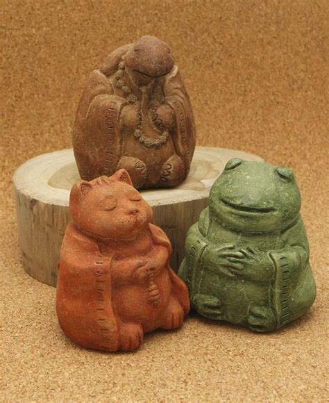 The thief of castles gnomes vs. Cast Stone Meditating Zen Garden Animal Statues, Set of ...