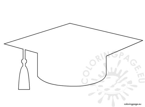 Kindergarten graduation coloring pages pdf. Graduation cap template - Coloring Page