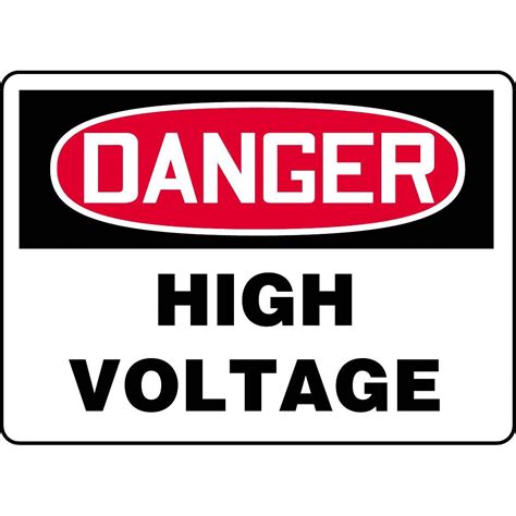 Danger / High Voltage Sign — Gempler's
