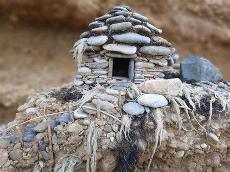Small Pebble House By The Sea Miniature Stock Image Image Of Life