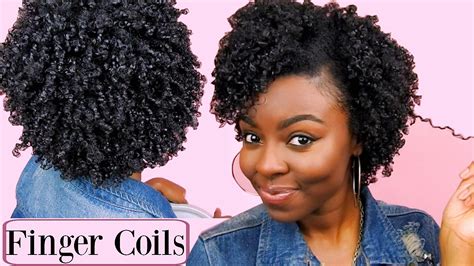 Super Defined Finger Coils Short To Medium Natural Hair Everything
