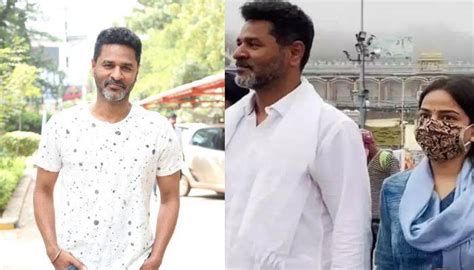 Prabhu Deva Makes His First Appearance With His Second Wife Himani Singh The Duo Visit Tirupati