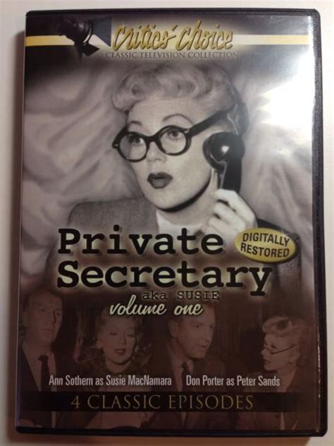 Private Secretary Volume 1 Dvd Ann Sothern Don Porter Ann Tyrrell S1 3