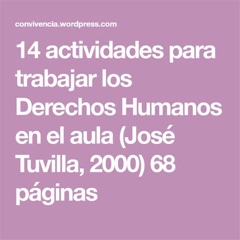 Maybe you would like to learn more about one of these? Dinamicas Para Trabajar Derecho Humanos - Como Trabajar Los Derechos Humanos / Una dinamica para ...