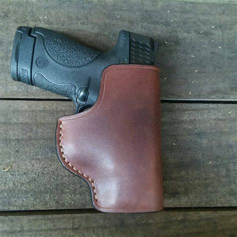 Smith And Wesson Mandp Shield 9mm Leather Holster Etsy
