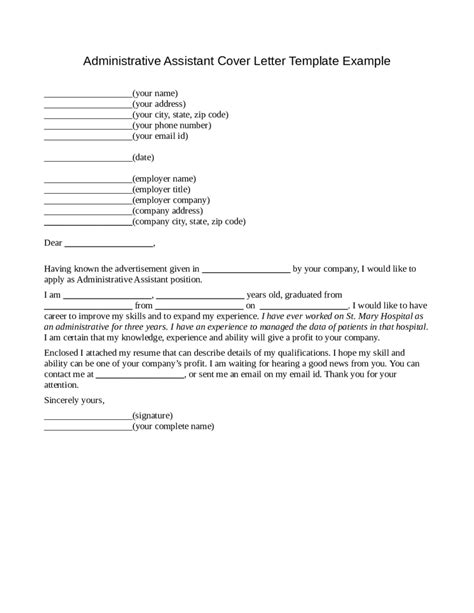 Administrative assistant cover letter email. 2021 Office Assistant Cover Letter - Fillable, Printable ...