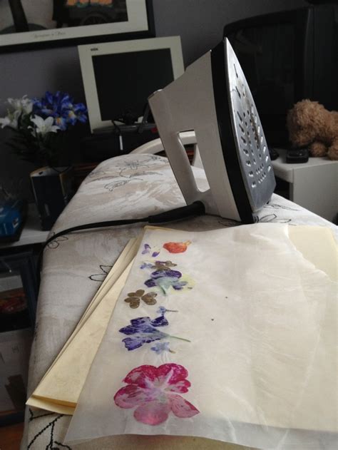 How To Make A Bookmark Pressing Flowers With An Iron