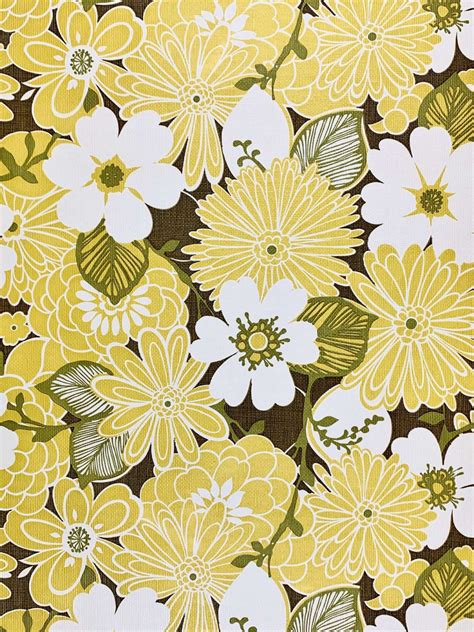 Yellow floral wallpaper, pattern, ornament, gold, no people, design. Vintage Wallpapers - Online Shop | Yellow Floral Wallpaper