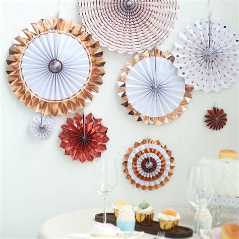 Paper Fans Wall Hanging Decorations Wedding Party Accessories Events