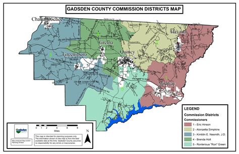 Commission District Map | Gadsden County, FL
