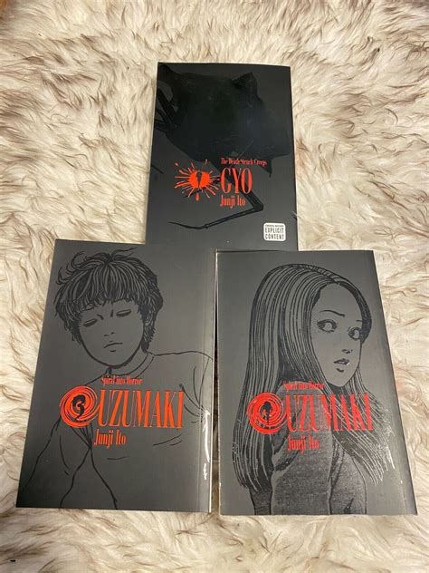 Uzumaki Vol 1 2 And Gyo Vol 1 Rare Manga English By Junji Ito Ebay