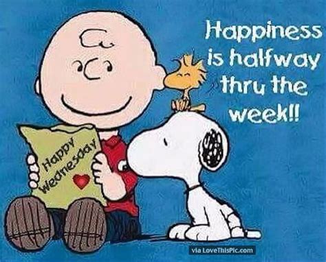 Happiness Is Halfway Through The Week Snoopy Cartoon Snoopy Images